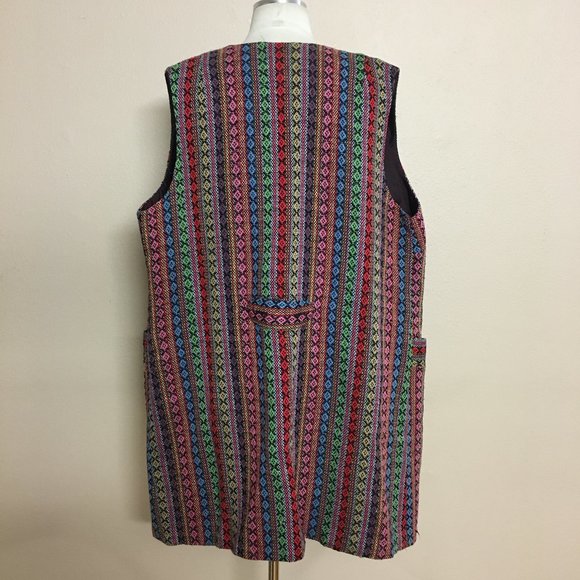 Ample togs vintage rainbow long vest - Picture 3 of 6